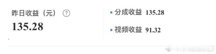 宝子们，别被表象误导！我视频收益可不是那可怜的 0.01 元，背后努力终有回报，