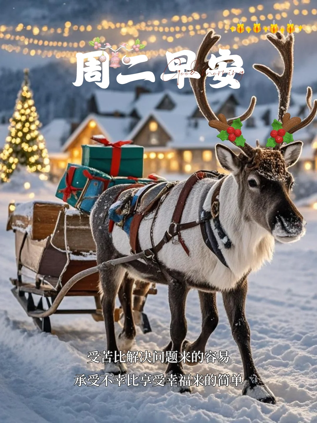 周二早安｜圣诞｜早安日签｜小众文案