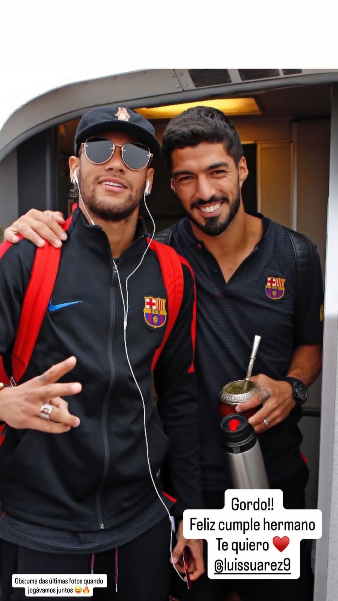 内马尔祝苏牙生日快乐苏亚雷斯人人都爱苏亚雷斯