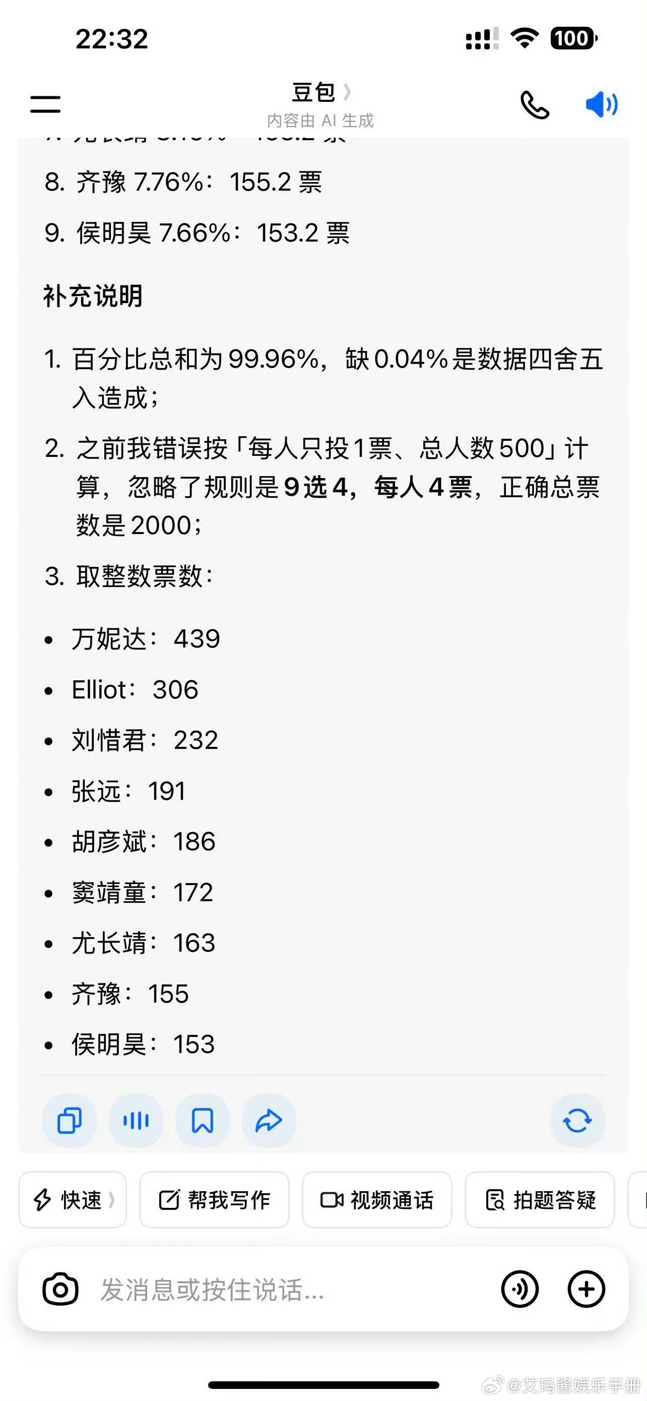 侯明昊被黑幕  天啦，今晚《歌手》侯明昊高音明明表现的很不错啊，这么难的选曲，这