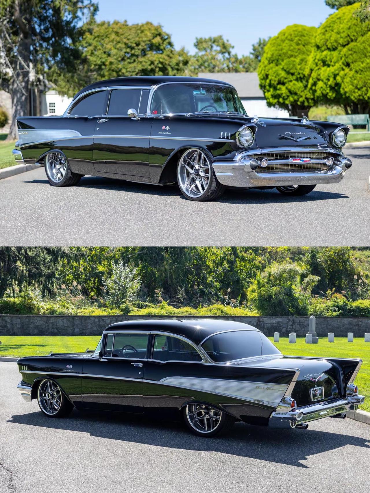 雪佛兰Bel Air.1957款雪佛兰Bel Air：当美式经典，遇上现代机械在
