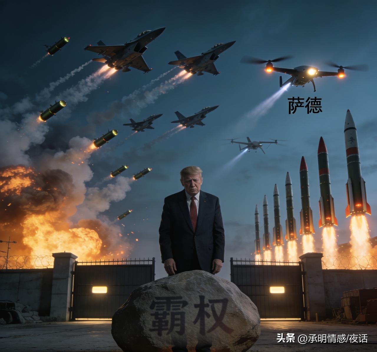 你看啊，伊朗导弹藏在地下，美军根本炸不完。真要地面入侵，伊朗山地跟刺猬似的，有你