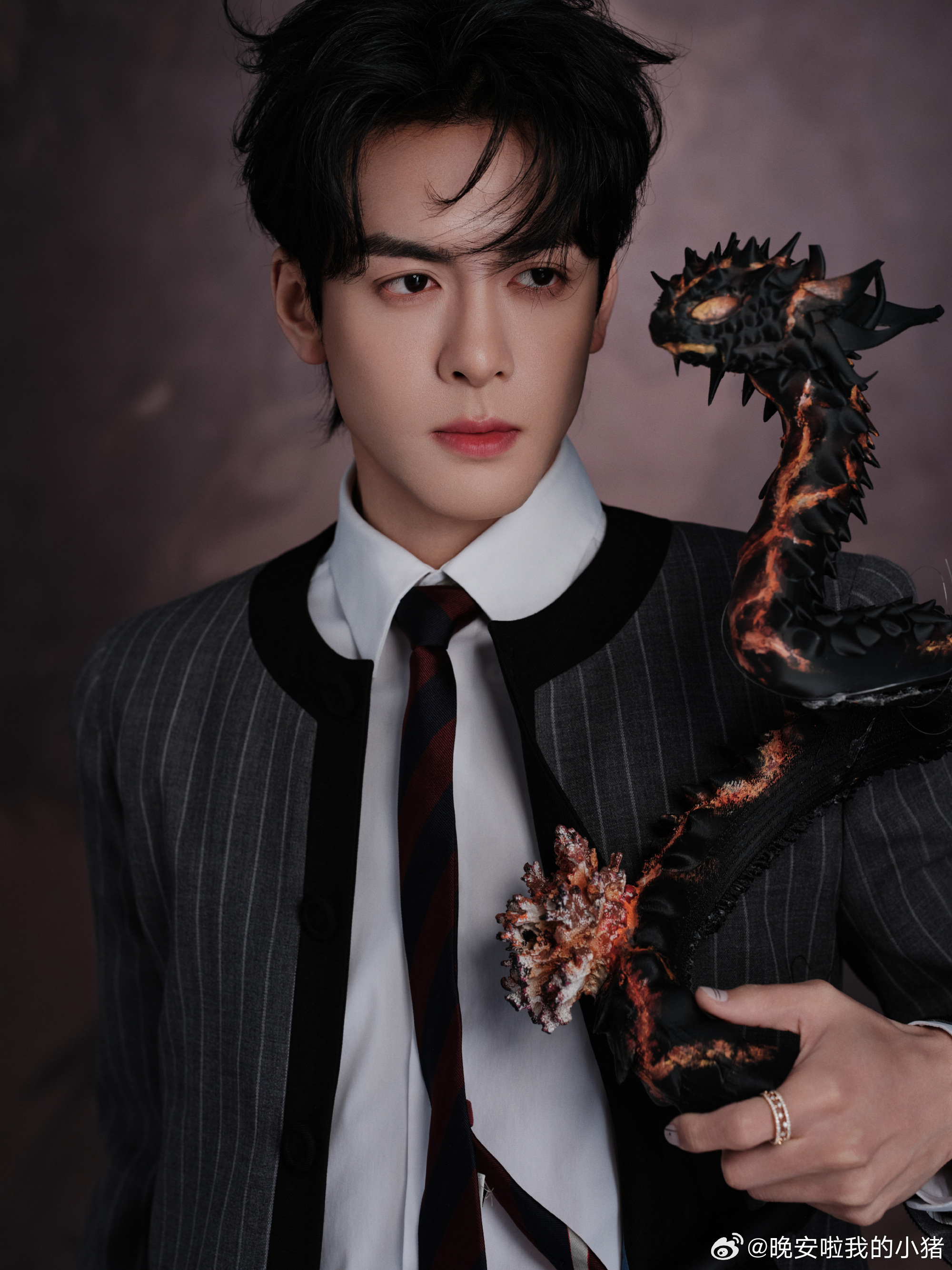 曾舜晞月鳞绮纪追剧团活动出发图，真龙来了