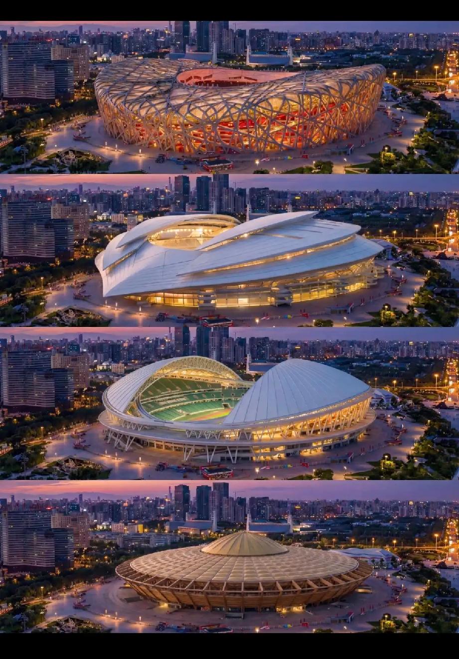 鸟巢识别度很高，见一次就忘不了，080年奥运会设计方案再一次选择，仍旧是它