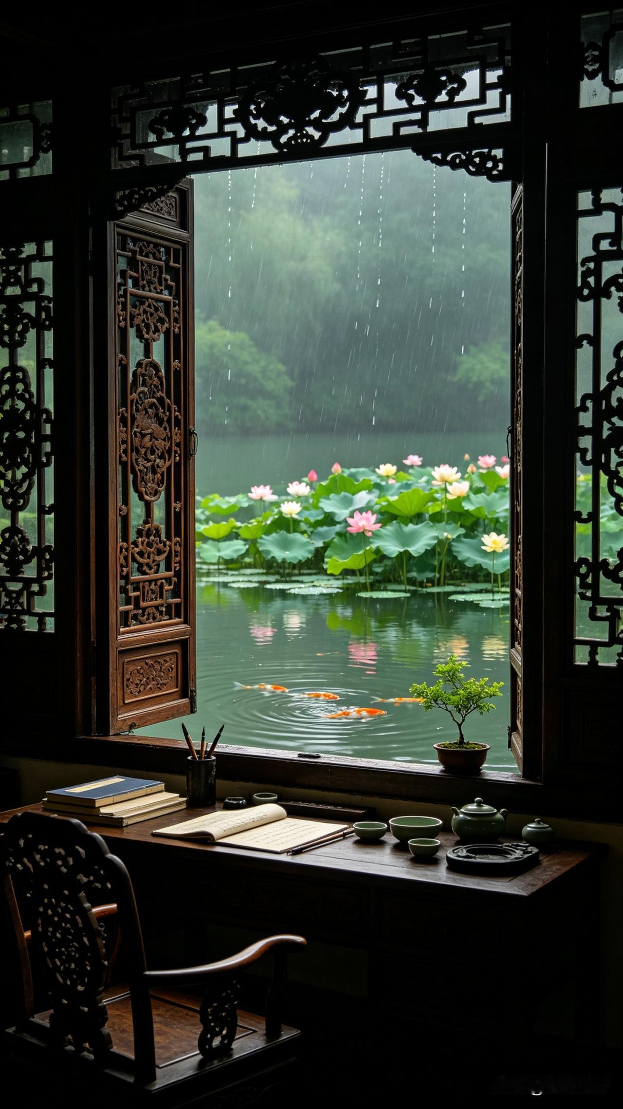 《空山不拒云来去，明镜何妨影往还，流水本无住，落花自有期》

心若不系舟，何处惹