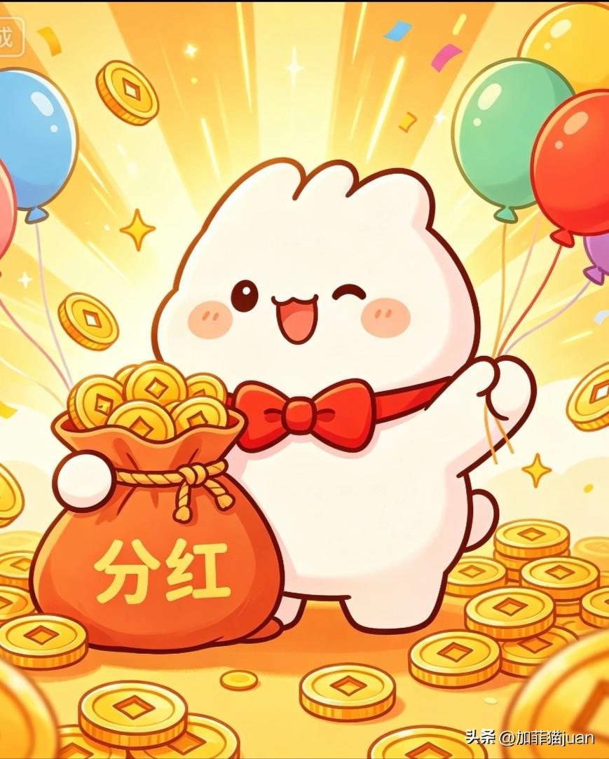 鱼和熊掌不可兼得，
要想留下吃分红，
就得忍受月小坑的跌，
要么就离场，没分红，