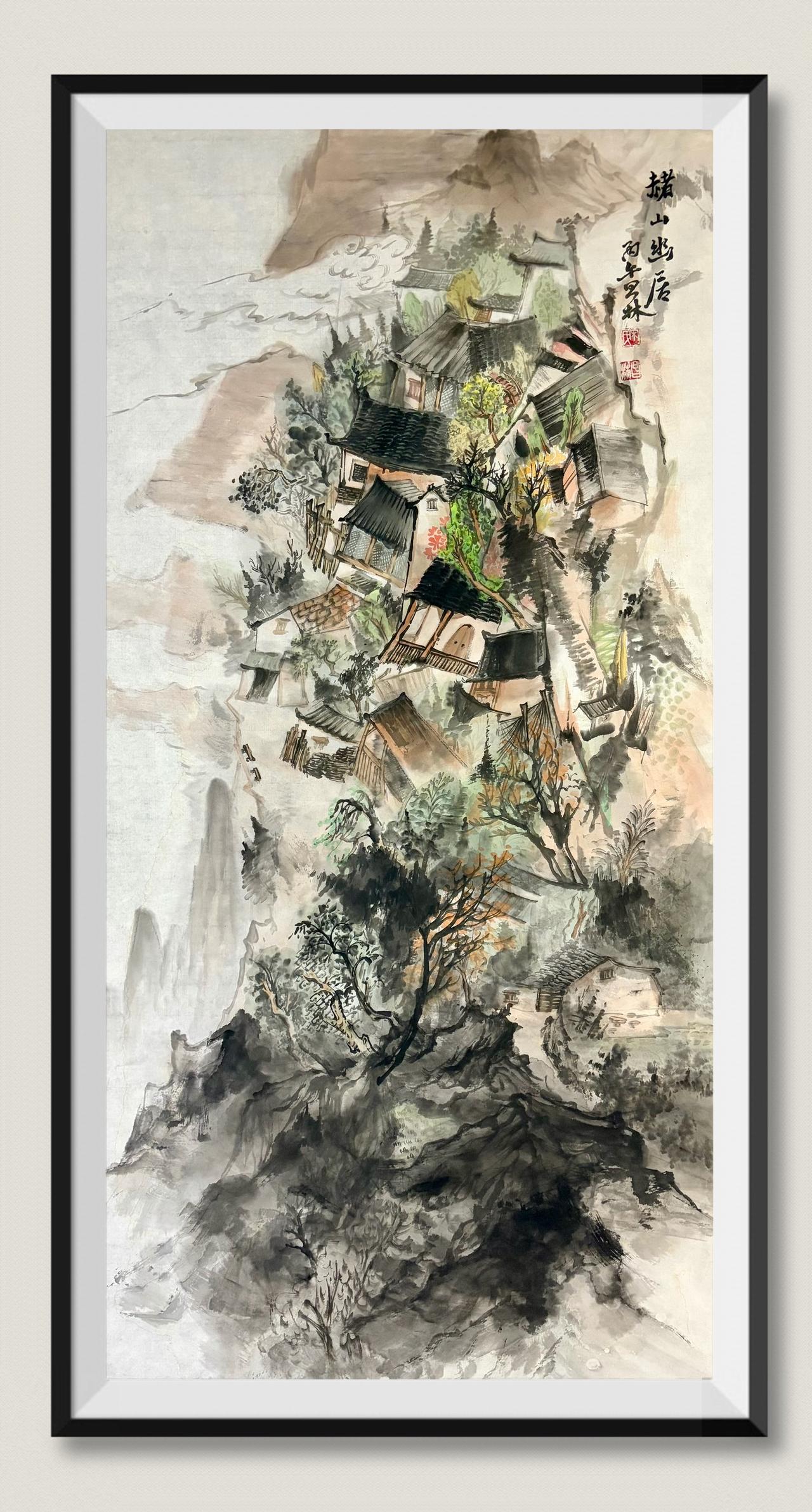 宋昌林四尺山水画欣赏山水作品 山水作品赏析 笔墨当随时代 笔墨做山河