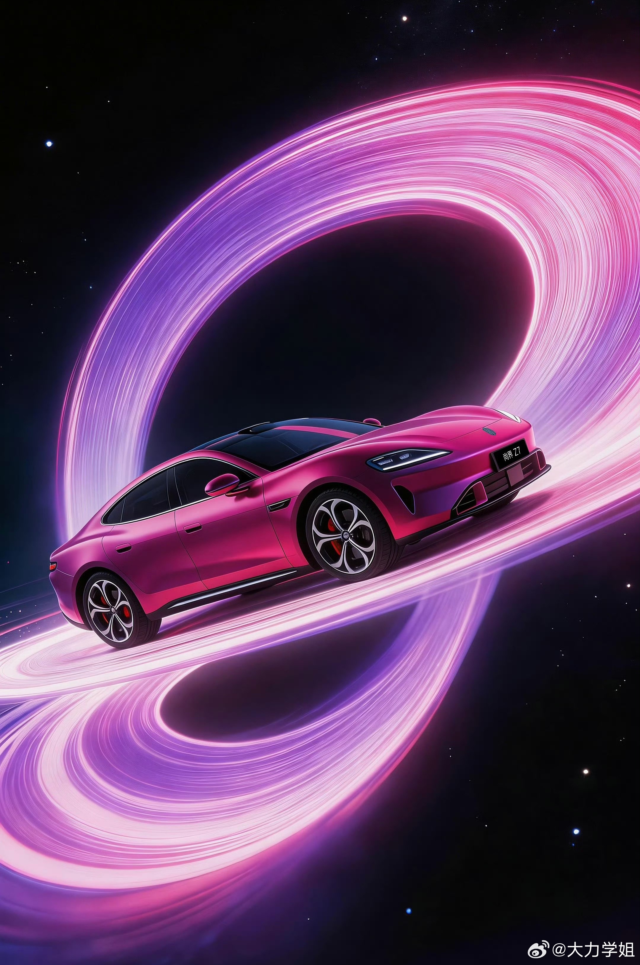 研究了一天的跑鞋电光紫粉的配色占据了一大半尚界Z7是懂得赶潮流的