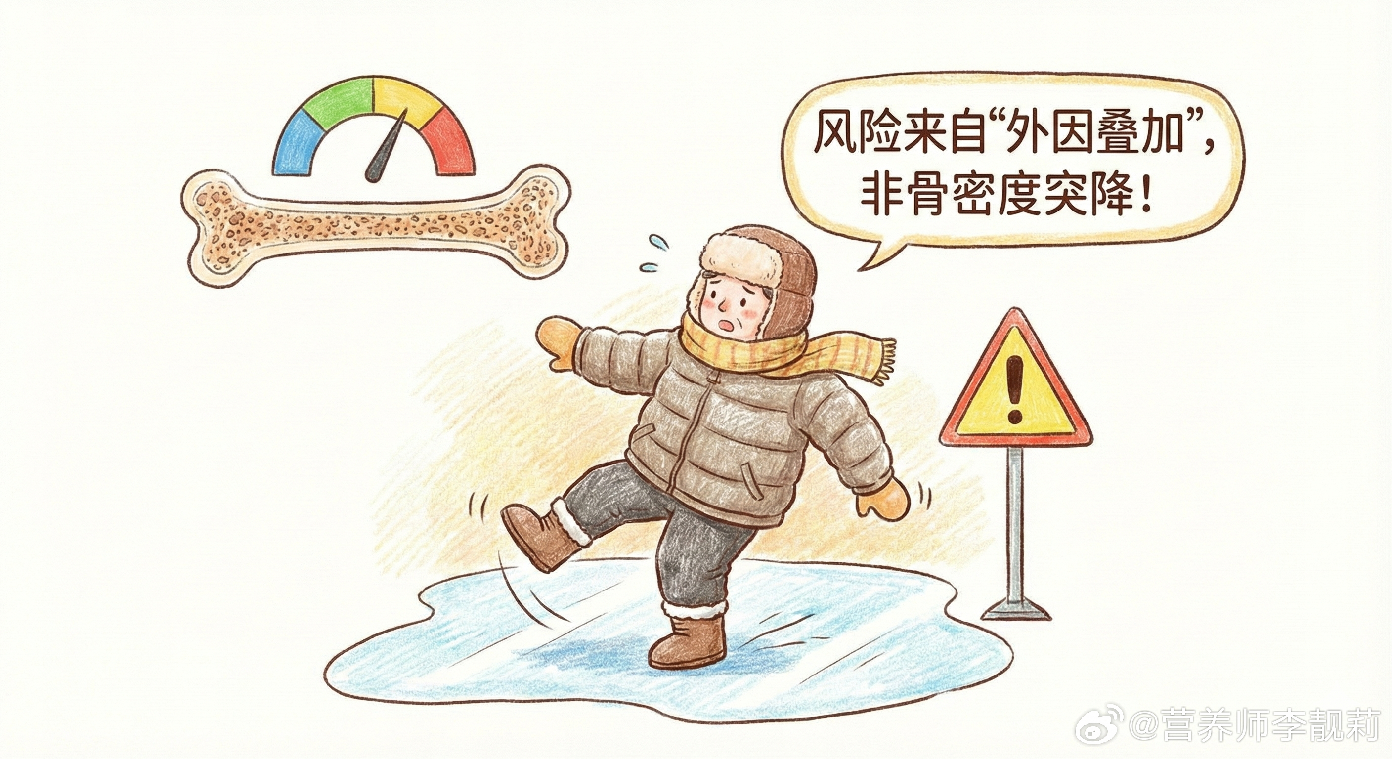 冬天骨头真的会变脆么男性健康必修课我的防护手册 ✨📌冬天骨头更容易受伤，是骨密