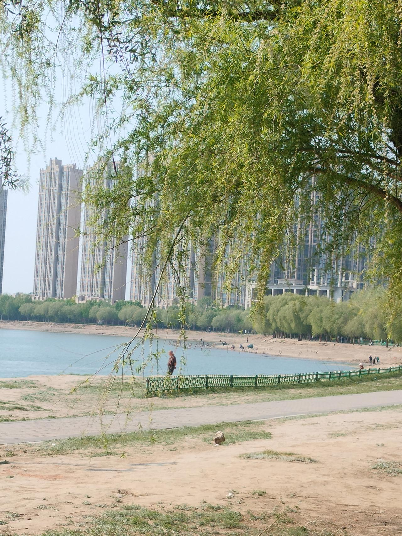 万万想不到，我和老公昨天走着去潮白河，4.2公里路程，只用了一个小时时间。
走到