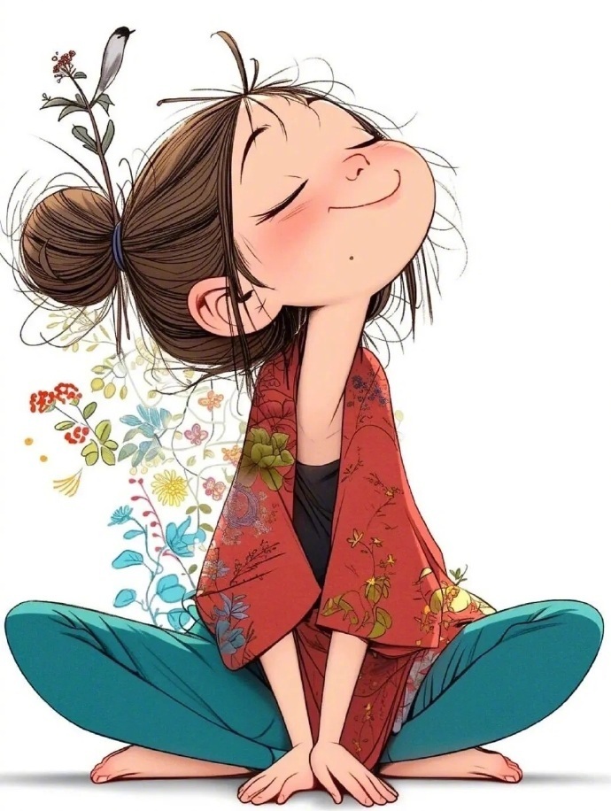 🎐向下生根，向上开花，不负生活，不负自己。  