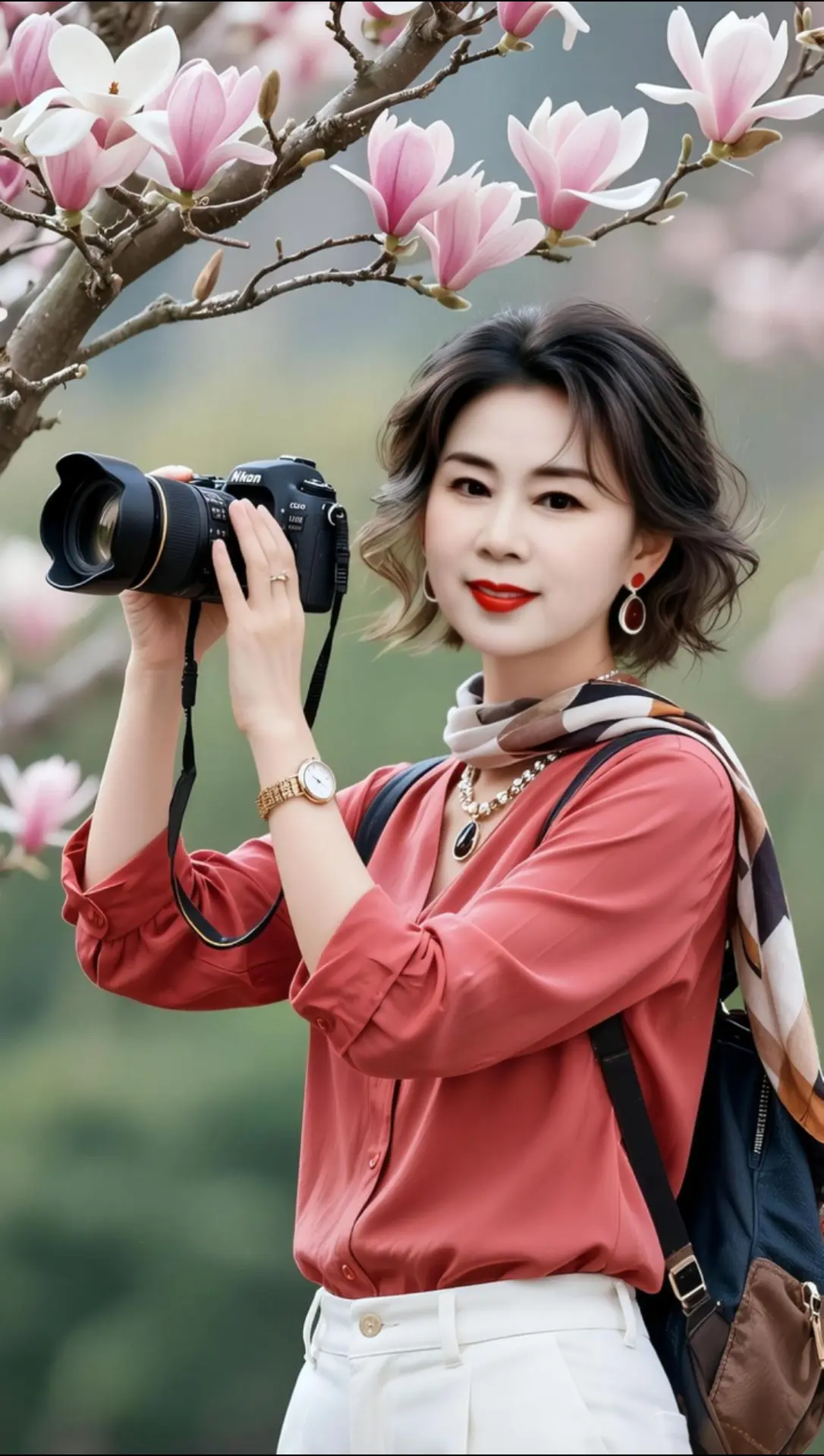 AI玉兰美人写真 ai创作