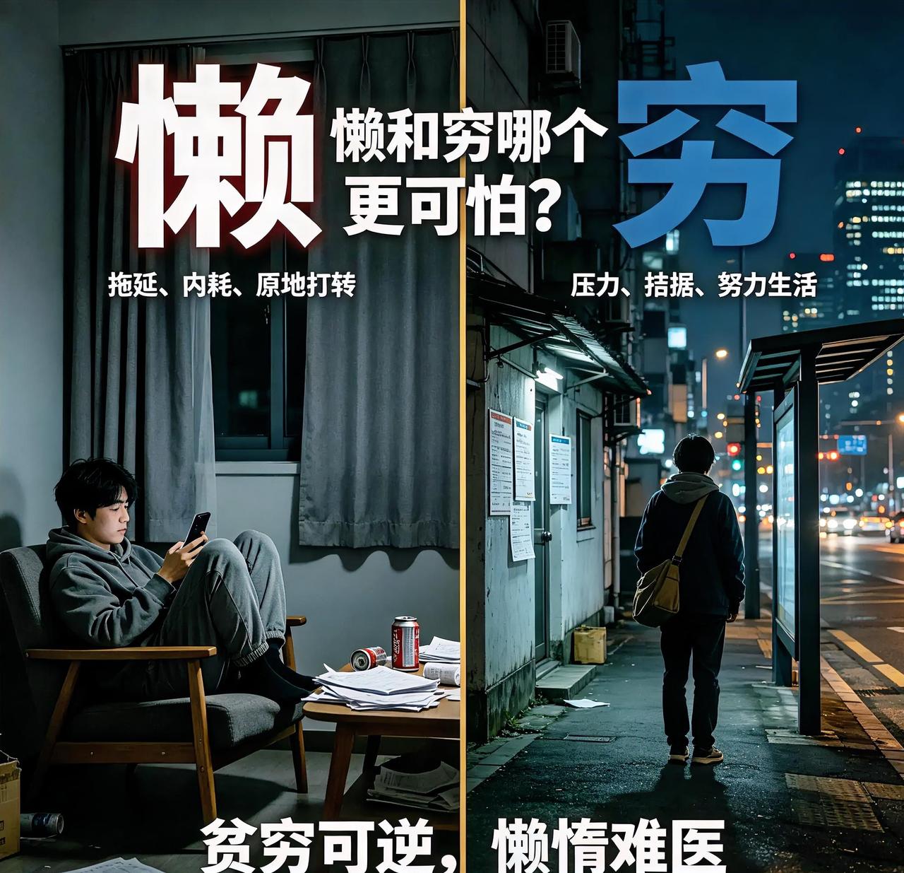 生活里常常有人争论，到底是贫穷更难熬，还是懒惰更害人。不少人觉得穷才是一切痛苦的