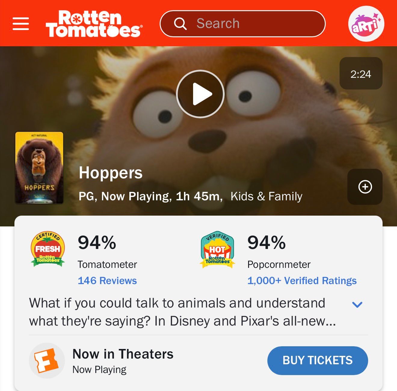 表现超预期！皮克斯新片《河狸变身计划》全球首周票房8800万美元！自2017年《