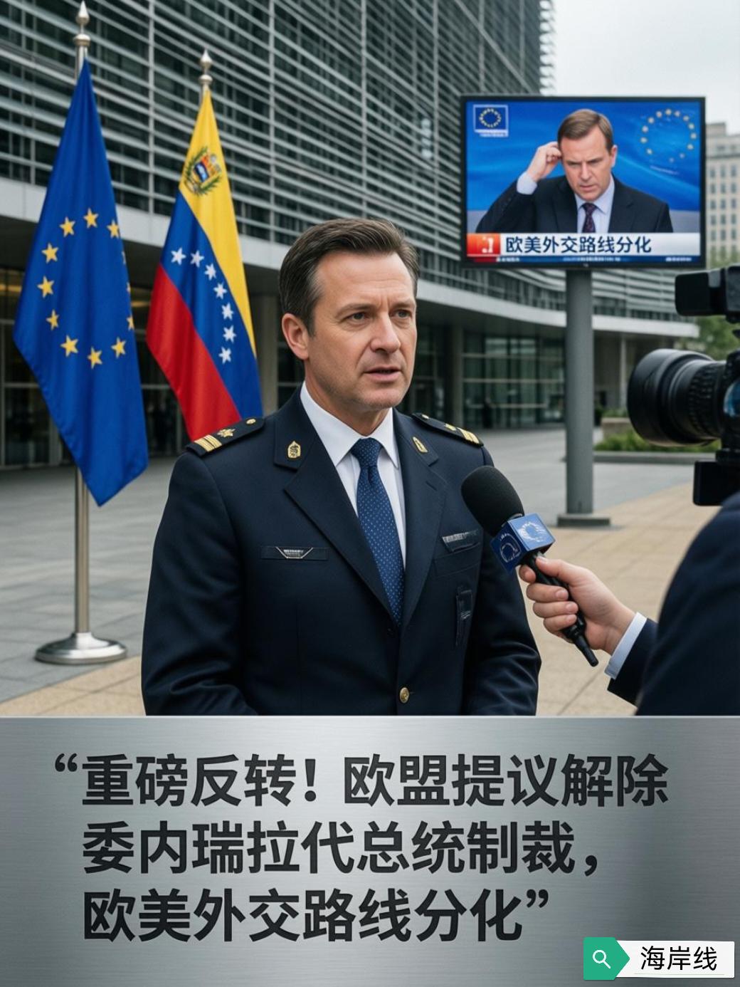 欧盟酝酿解除对委内瑞拉“代总统”的制裁，外交信号出现微妙转折。

埃菲社2月23