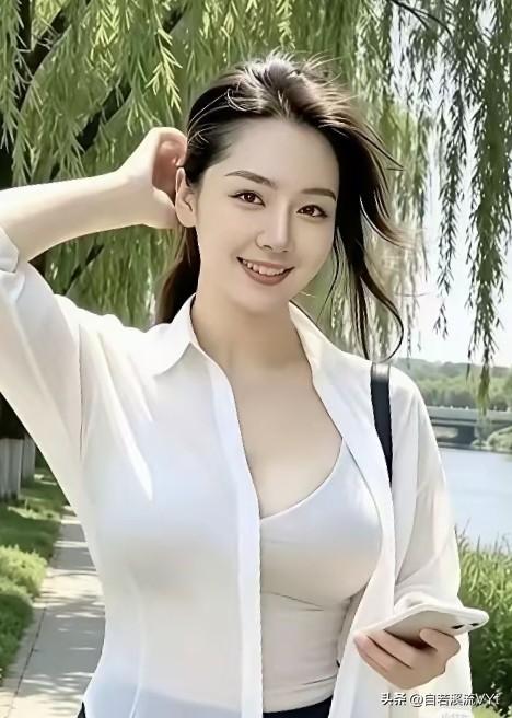 如梦令·柳畔相逢
 
堤畔柔杨轻舞，
一缕清风相顾。
浅笑漾眉间，
素袂天然清素