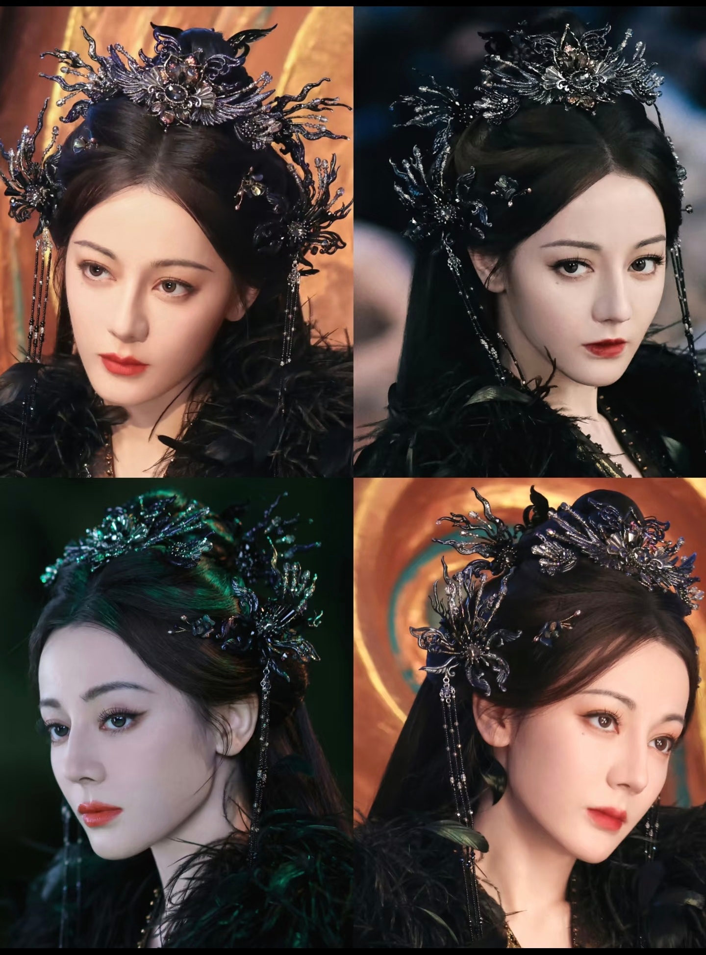 内娱近十年让我惊艳的古装剧妆造只有两部——❶2017年，迪丽热巴的《秦时丽人明月