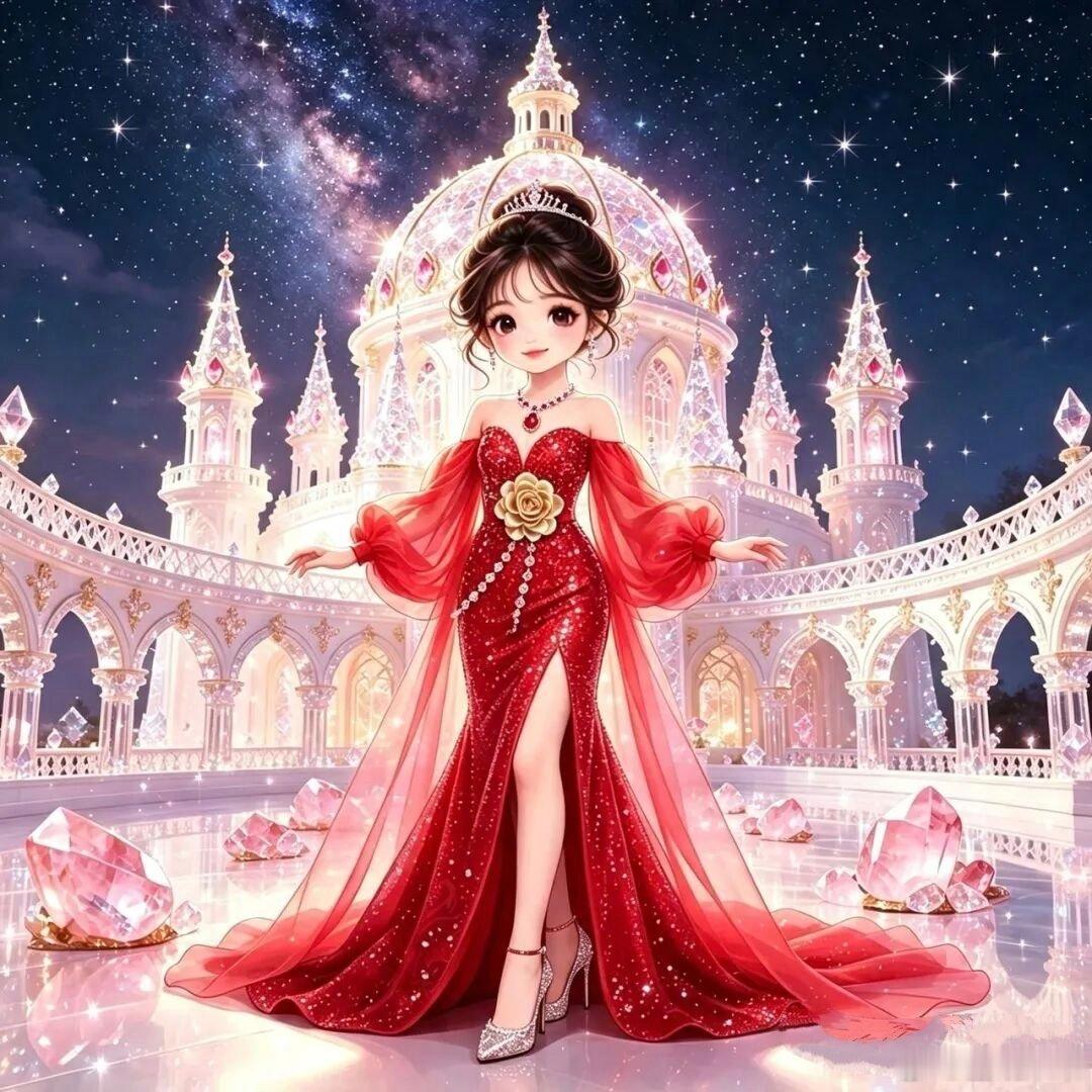 花海城堡精致礼服少女头像～🦋᭄ུ🥀ུ 