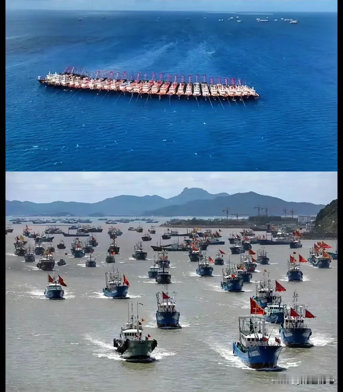 菲律宾终于行动了，5艘大渔船载着200“平民”，浩浩荡荡驶向黄岩岛。
海南船老大