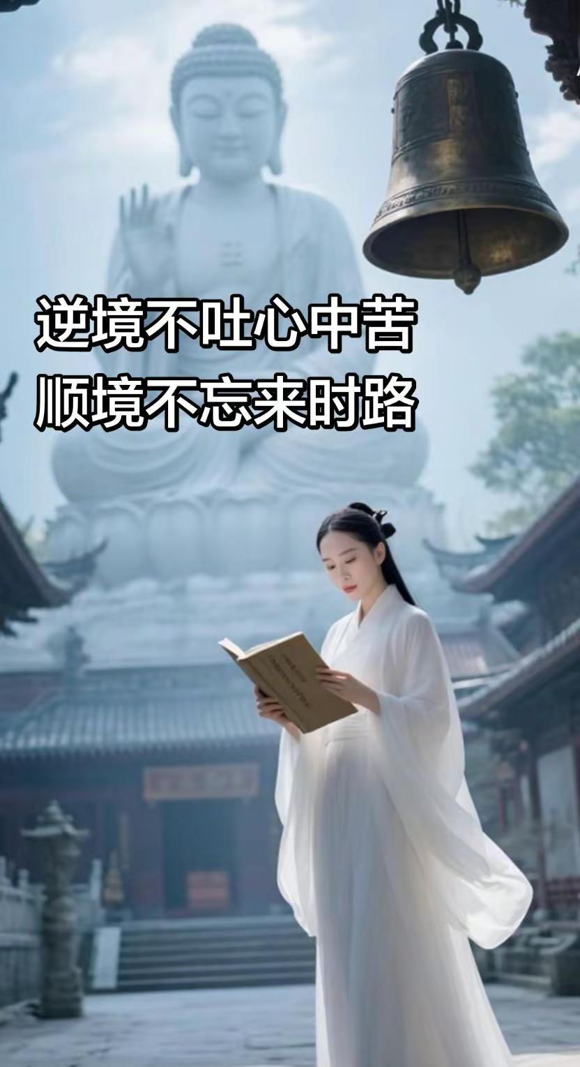 逆境不吐心中苦，顺境不忘来时路。别人只知道你翻越了那座山，却不知道你翻山的时候到