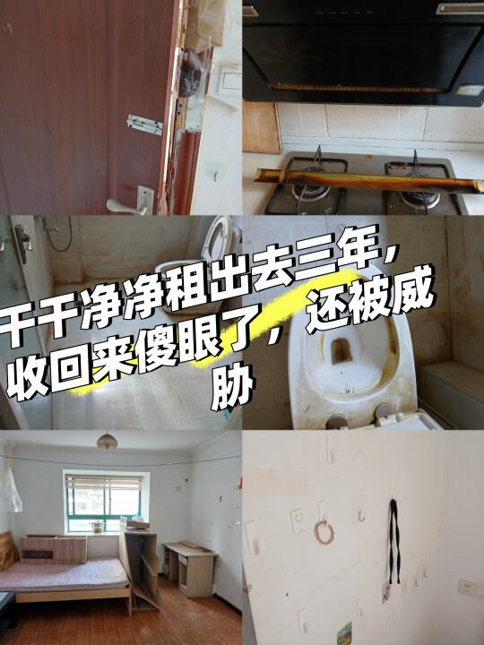 房子干干净净租出去三年，收回来傻眼