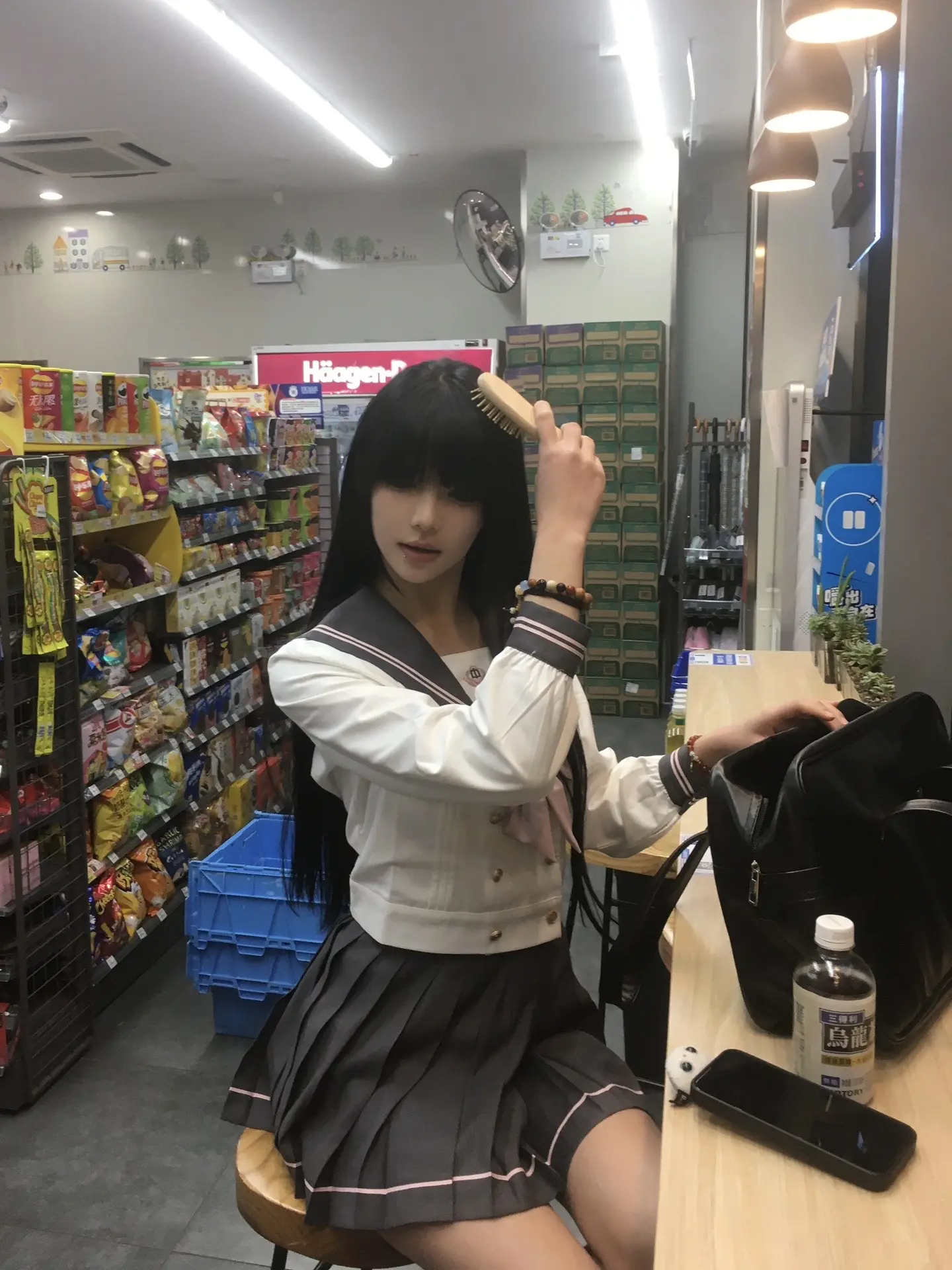 头发越来越长了