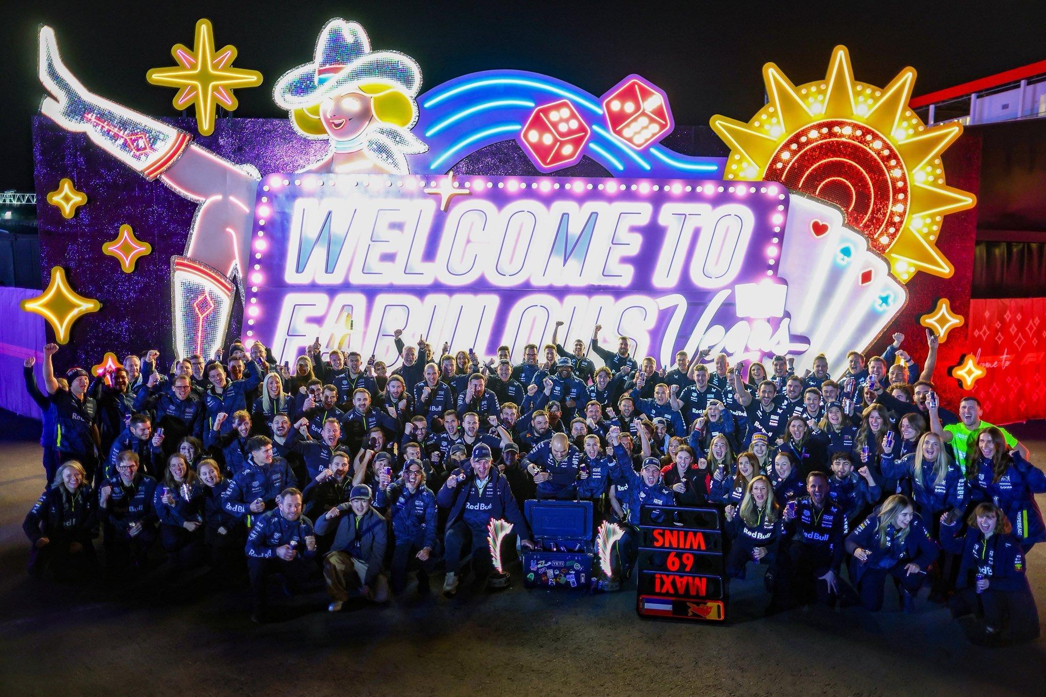 红牛拉斯维加斯大奖赛大合影