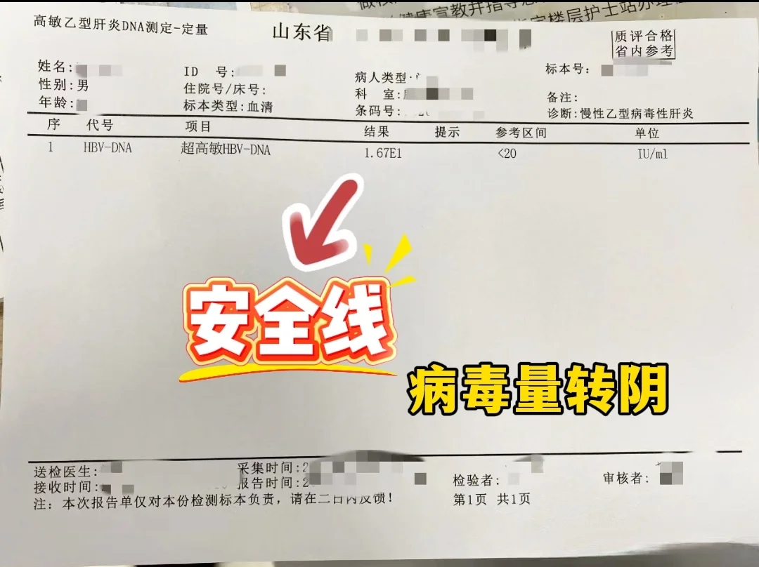 乙肝病毒量，你达标了吗？