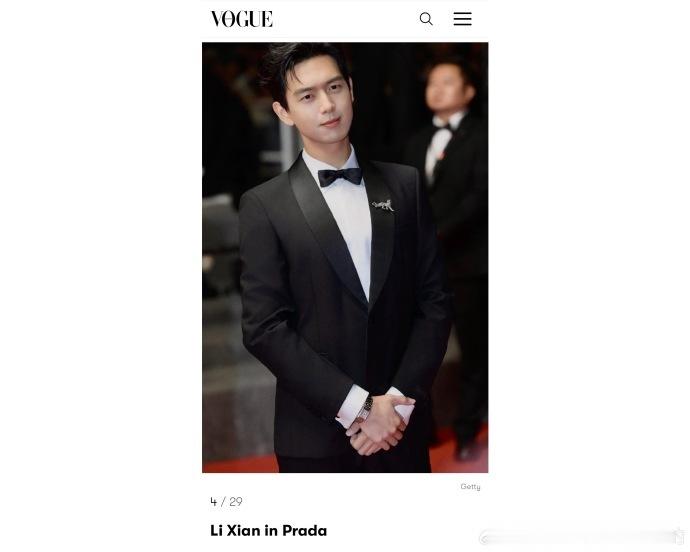 #李现被VOGUE评为戛纳最时尚亚洲名人# 不得不说，李现被评为戛纳最时尚亚洲名