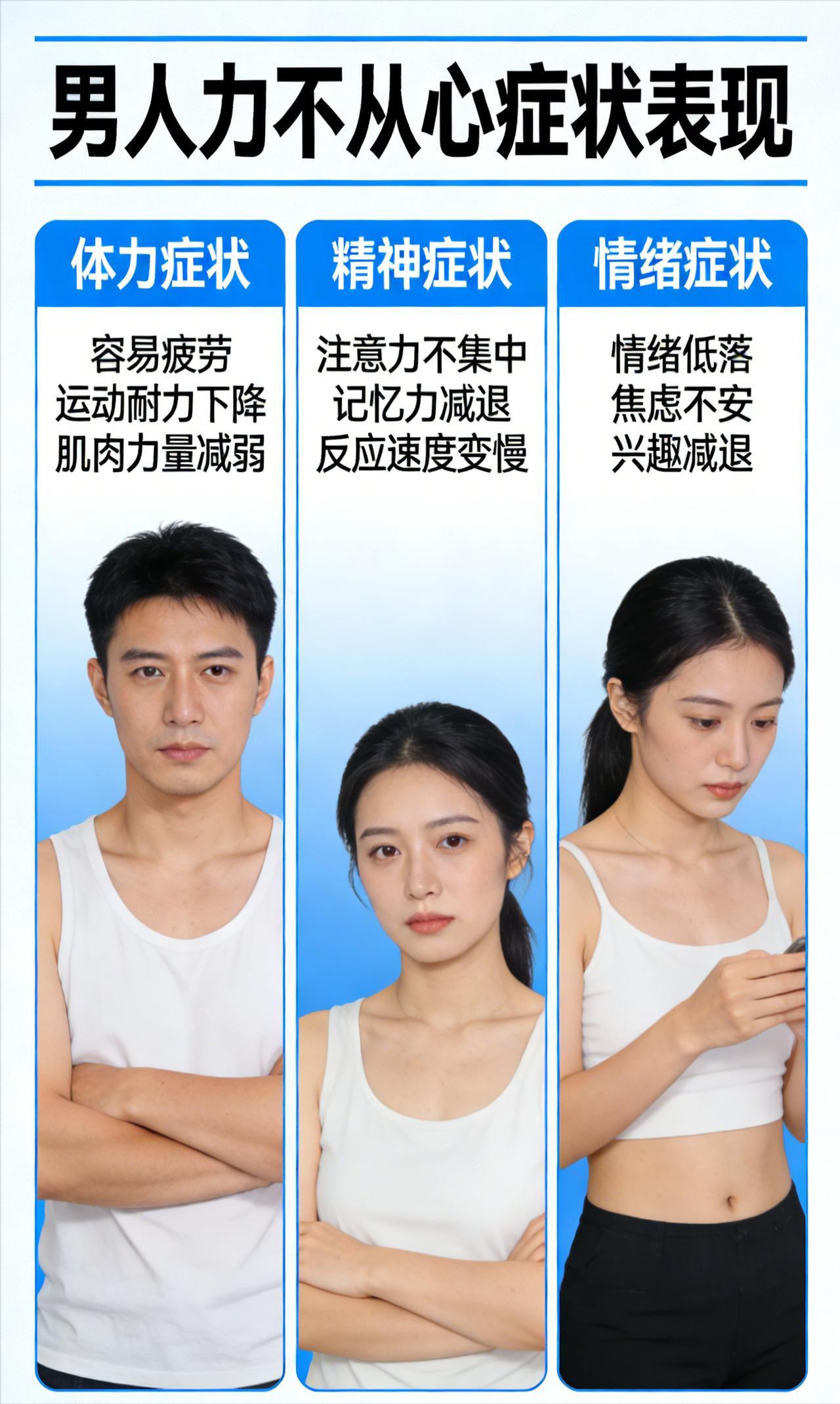 别把力不从心当累！男性身体亏虚的典型表现，早知道早调理