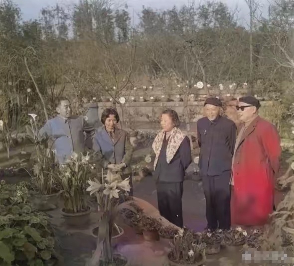 1964年，周恩来总理、邓颖超与陈毅元帅、张茜夫妇一同前往成都杜甫草堂参观，留下