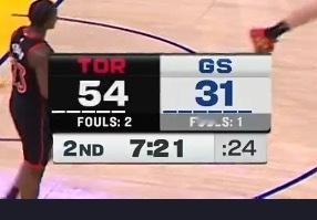 落后23分 这就是勇士这赛季剩余比赛样子嘛 猛龙vs勇士