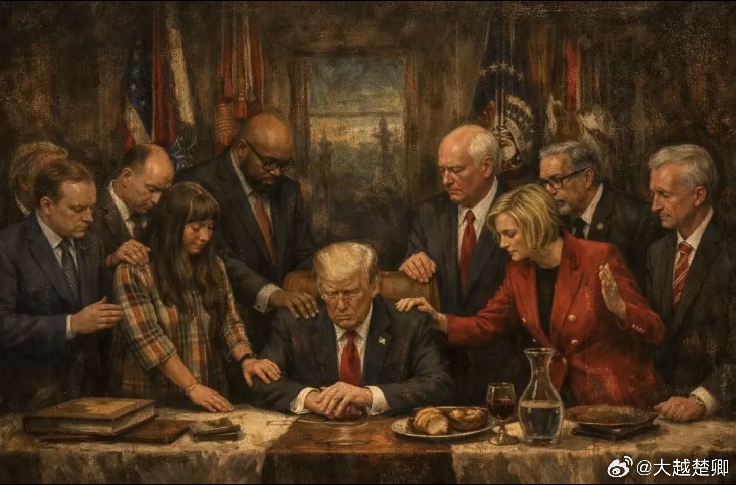 特朗普认为，数十年来日渐没落的宗教信仰让他盘活了，正走向复兴。 