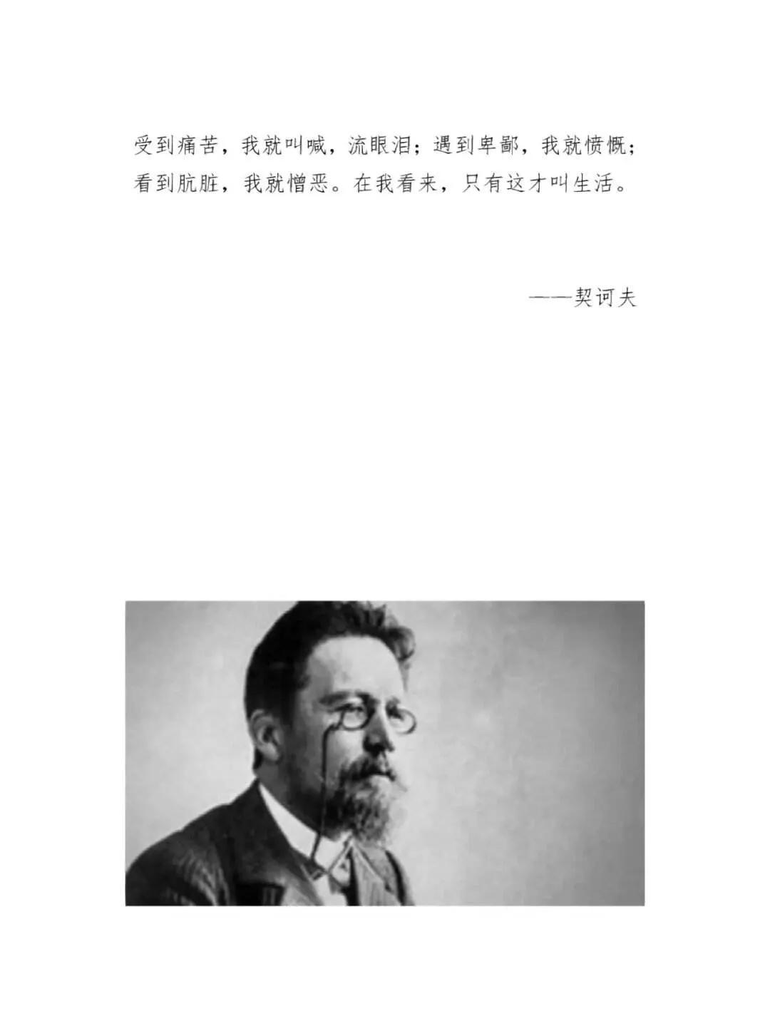 “不，您说的这不是生活！忍受痛苦，我就呐喊；目睹悲伤，我就流泪；看到卑劣，我就嗤