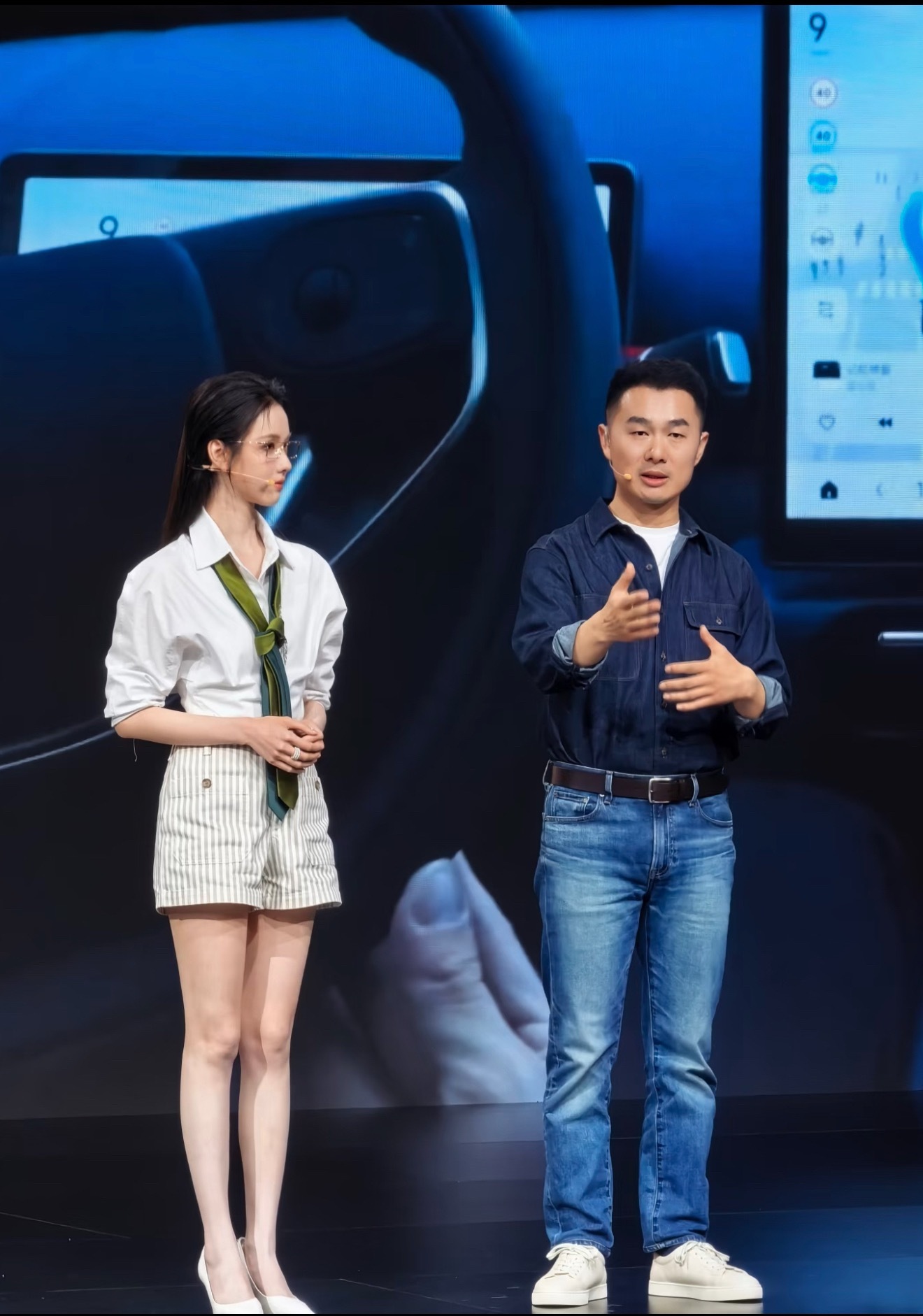 陈都灵今日零跑汽车发布会造型，代言人好美，原相机直出也如此权威