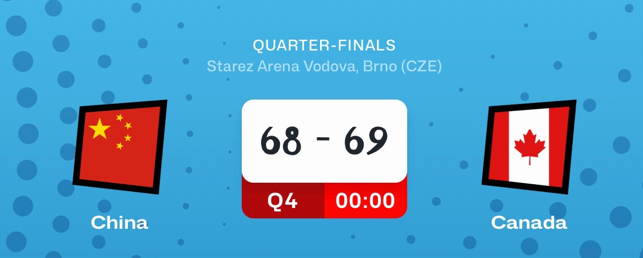 FIBAU17女篮世界杯 有点可惜，U17止步八强，和加拿大打到最后回合，被一个