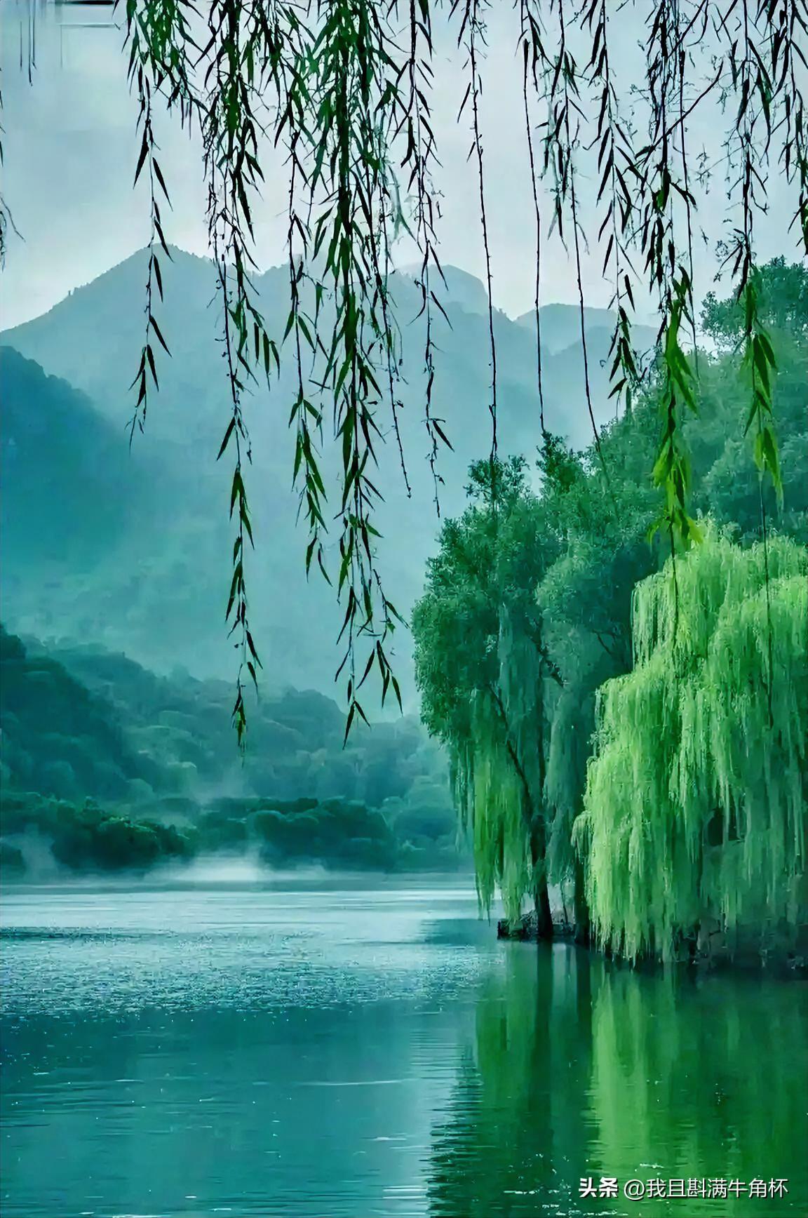 下联：寒山暮雨柳烟青
上联：有请雅士[玫瑰][玫瑰][玫瑰]