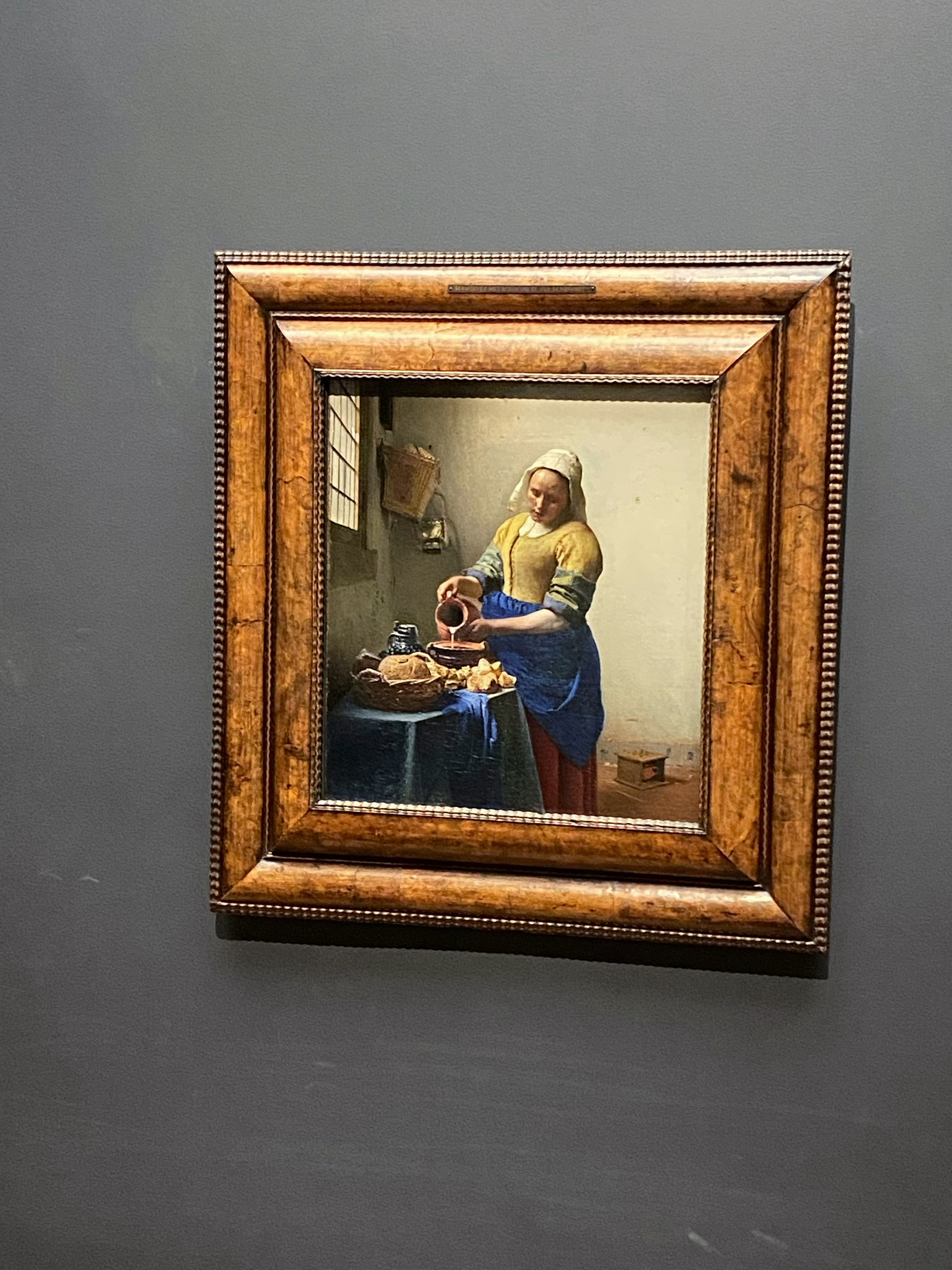 油画约翰内斯维米尔 Vermeer终极朝圣在国立和莫瑞泰斯 看齐两幅荷兰小画派用