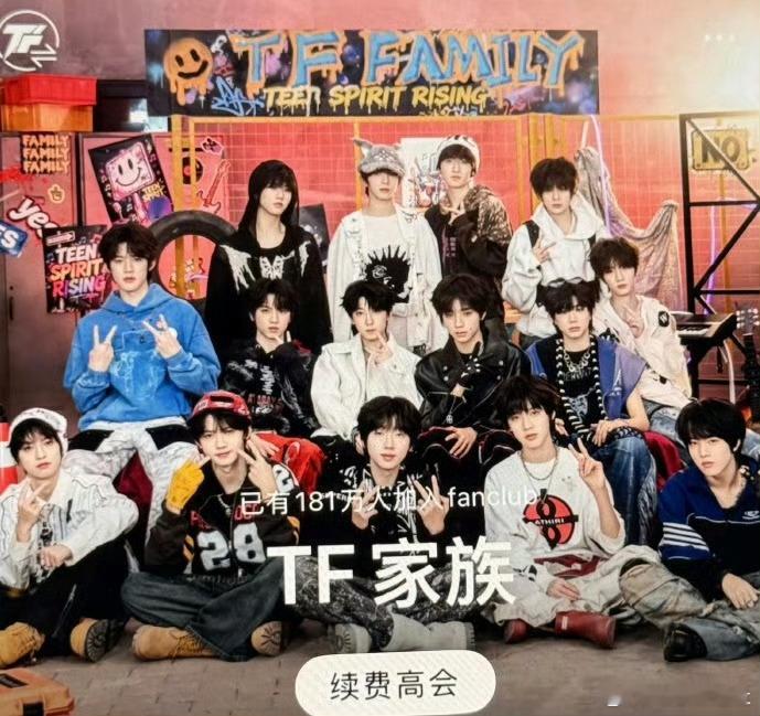 tf家族更新高会背景，四代最新站位，杨博文是c位，王橹杰张桂源副ctf家族高会背
