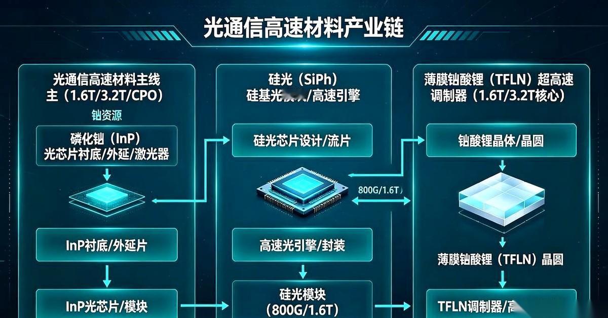 光芯片这个赛道，突然就摆上了一场“三国杀”。
老玩家叫“磷化铟”，地基打得最稳，
