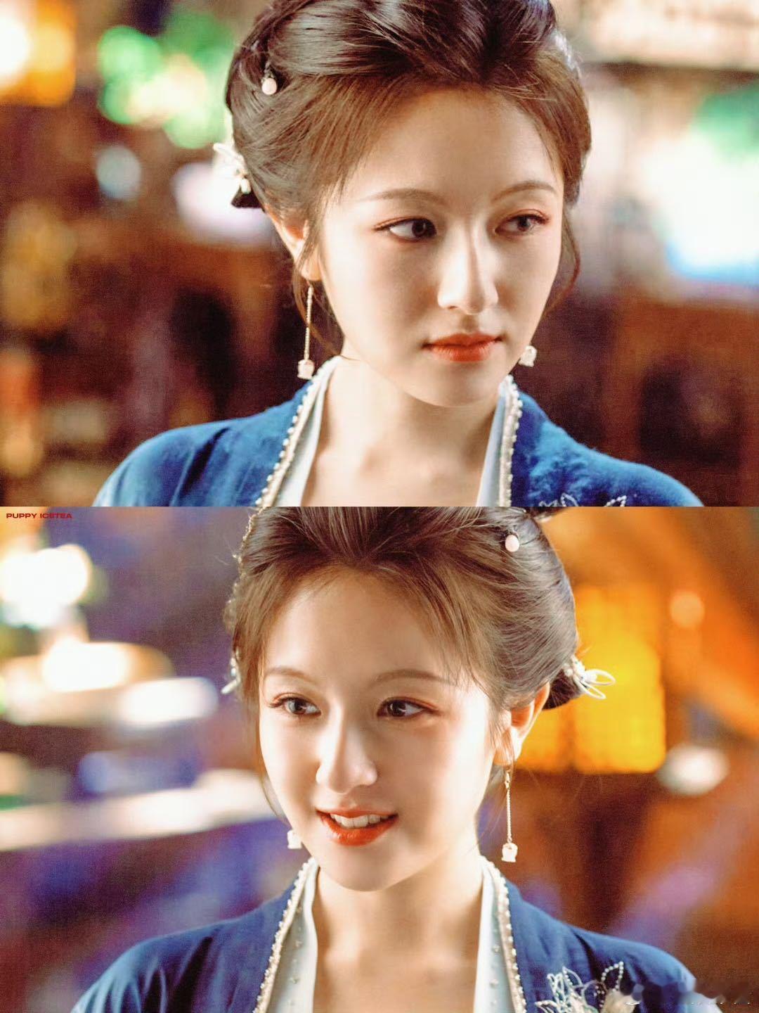 李兰迪人生妆造加一 秦莞的妆造真的长在审美点上！淡淡的胭脂、利落的发髻，没有多余