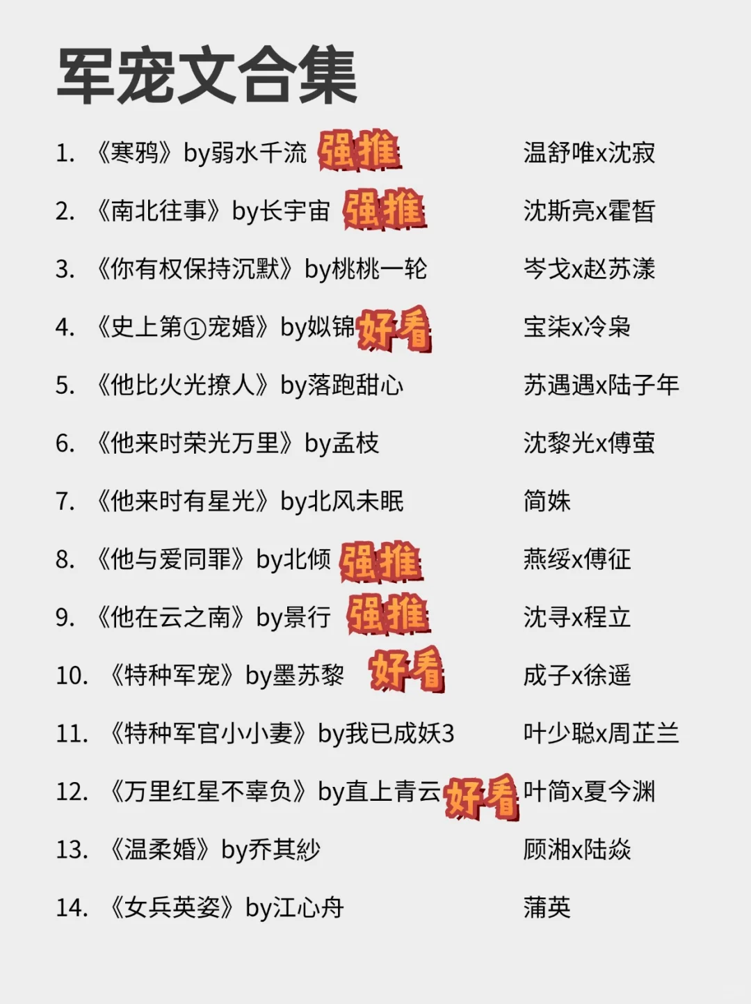 26本军旅文！真的百看不厌！！