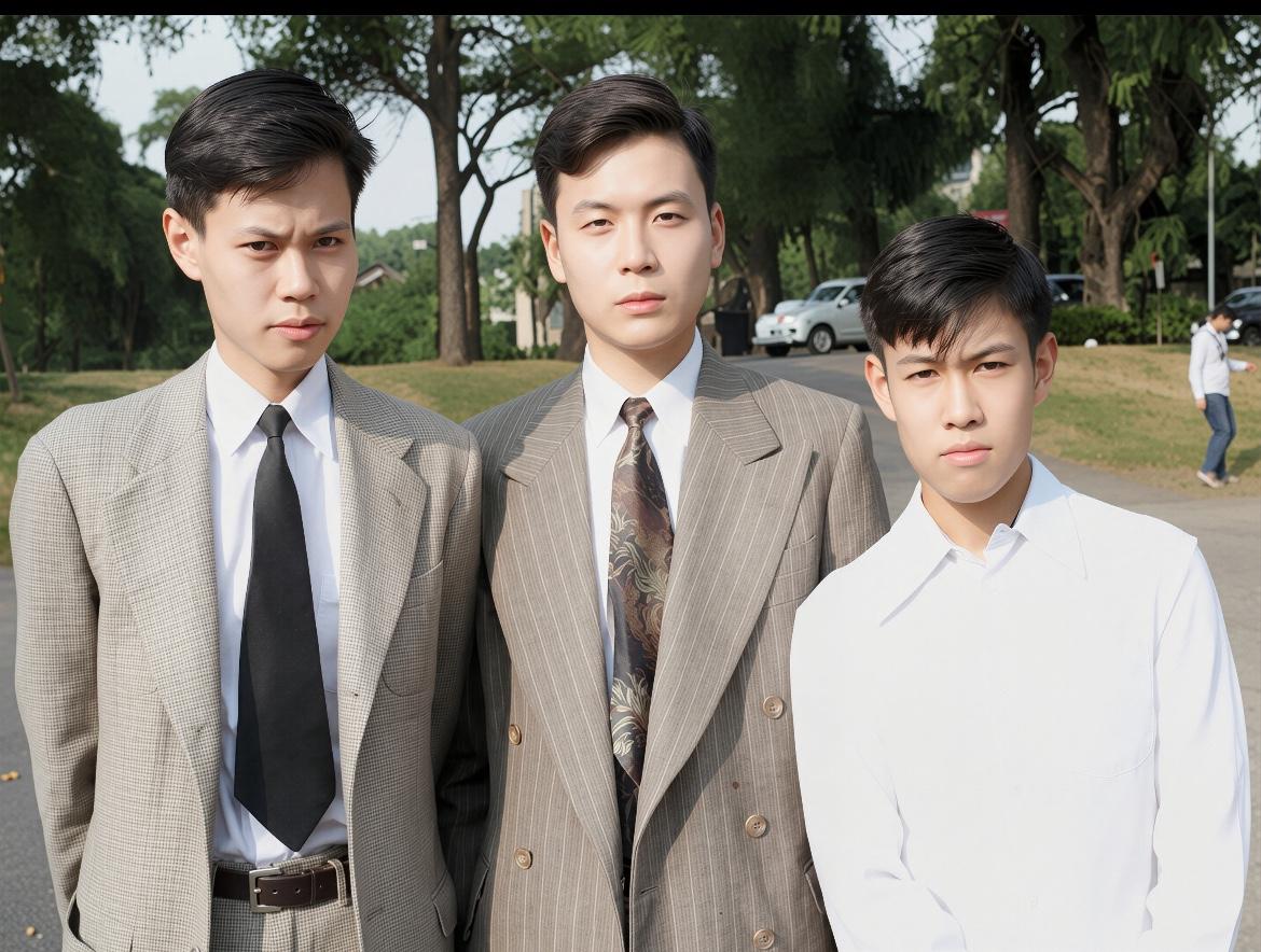 1949年，美国芝加哥大学，邓稼先和杨振宁兄弟的合影，全都英气逼人，邓稼先最帅气