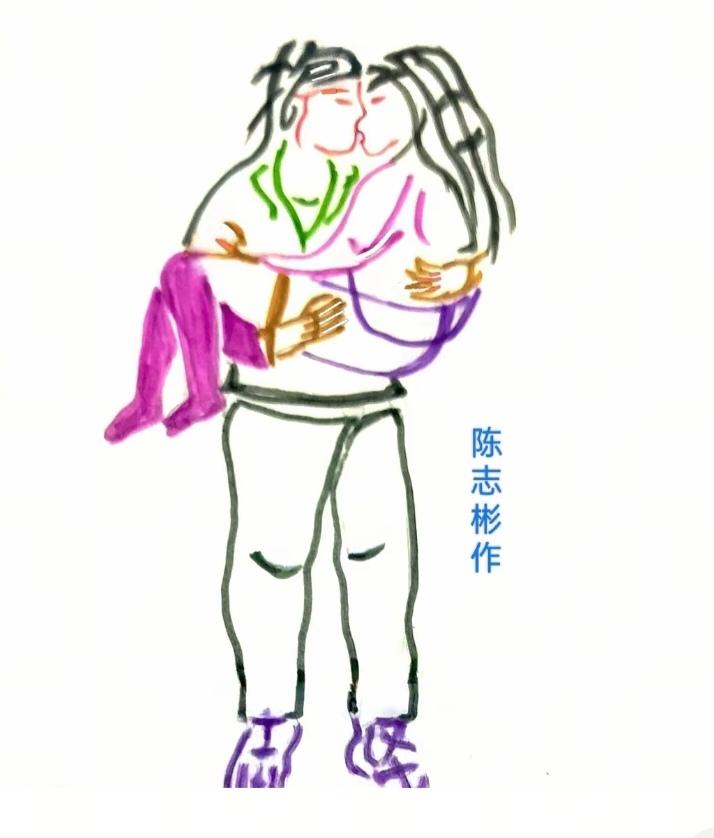 〔看图猜字〕图中画面太有创意了。隐藏几个字。你能看出来啥字组成的。挑战一下吧！