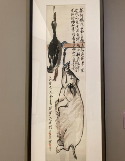 1926 年，齐白石让大弟子李苦禅画一头猪、一只鸭，准备烧掉祭奠母亲，但李苦禅画