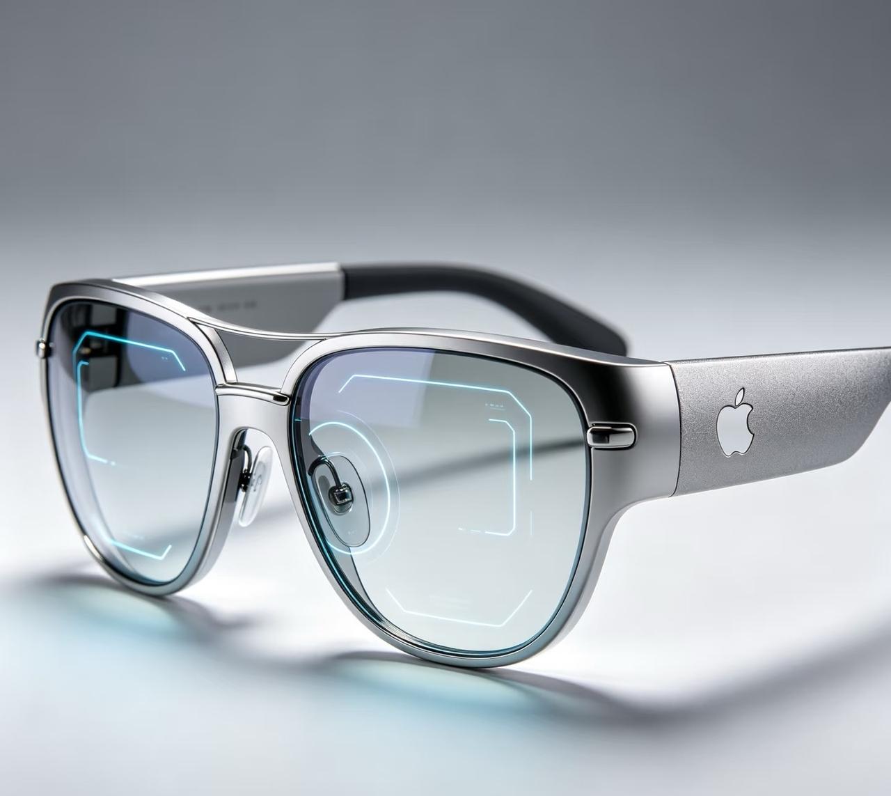 苹果首款AI智能眼镜要来了，2027年上市。无屏设计，四种镜框可选，质感不错，还