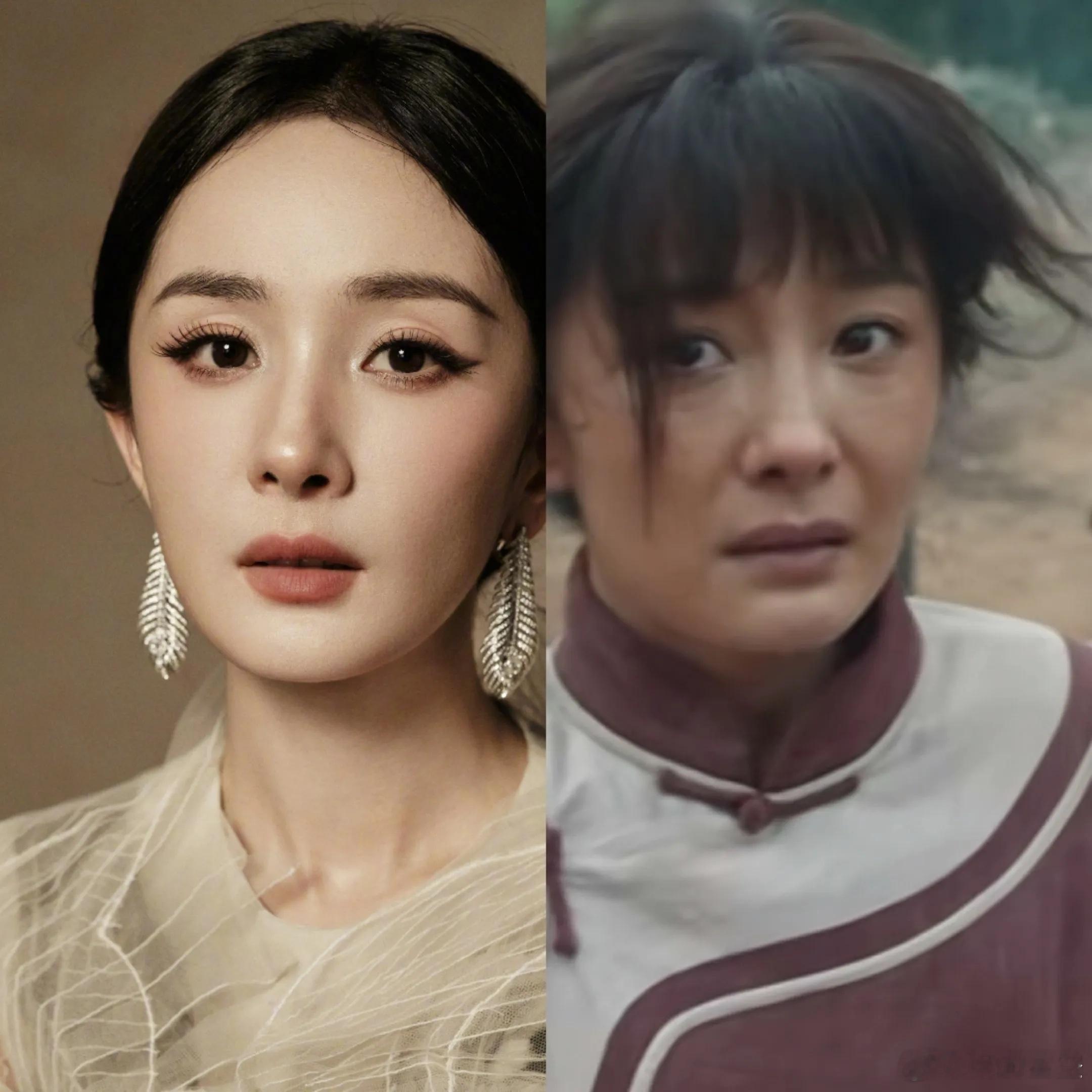 剧外是时尚感爆棚，剧里土里土气，杨幂为角色牺牲太大了。不过，绣绣也成为杨幂的人生