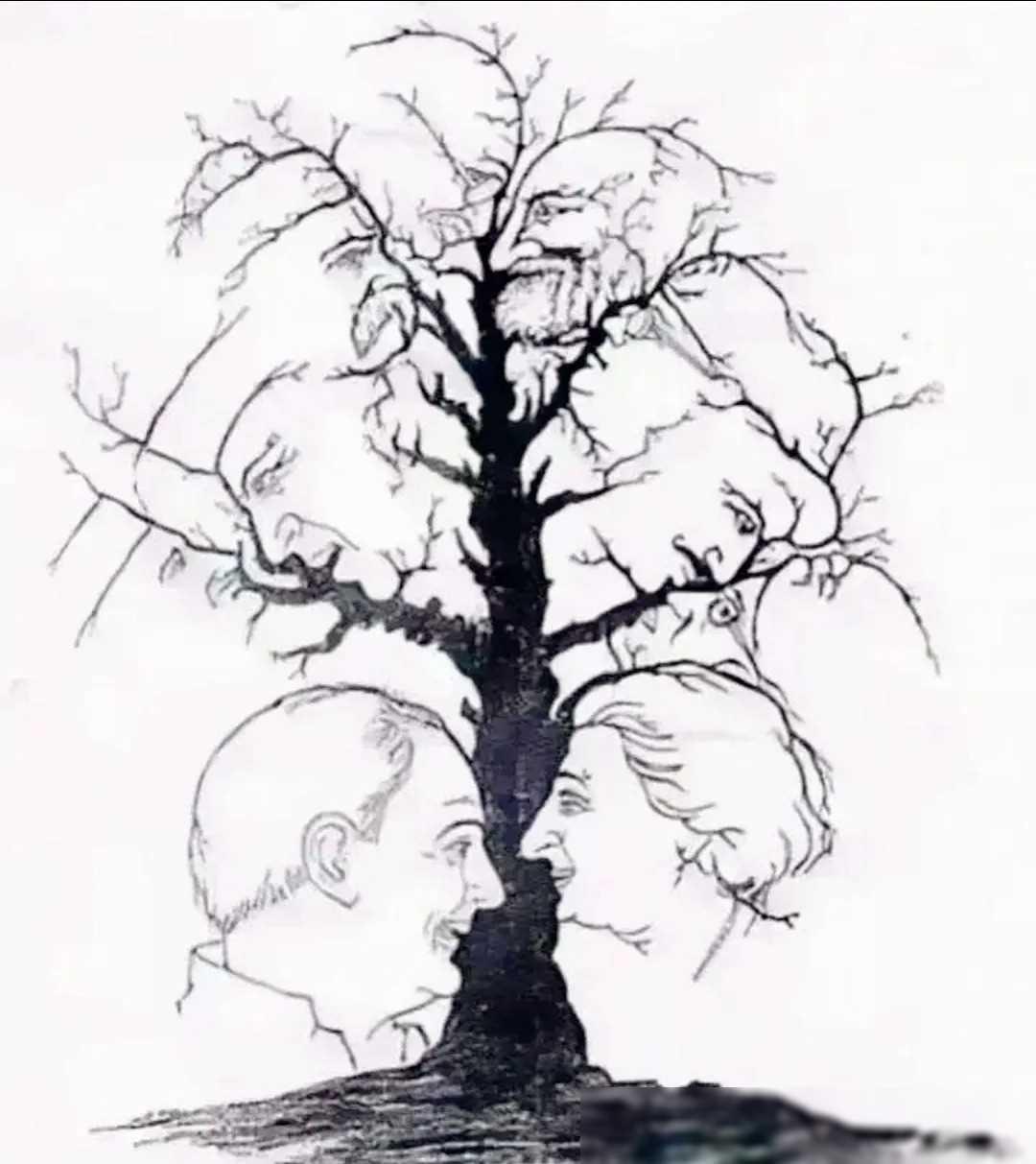 测试你的大脑年龄：你能看出多少人？如果你看到了4个人，你的大脑年龄可能接近80岁