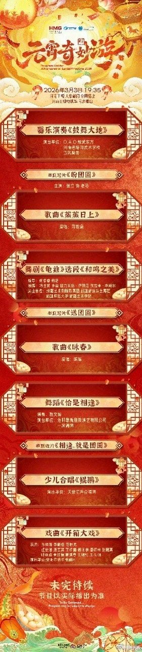 元宵奇妙游2026元宵奇妙游太绝了！三段团圆短片超暖，串起山水豪情与人间烟火。《