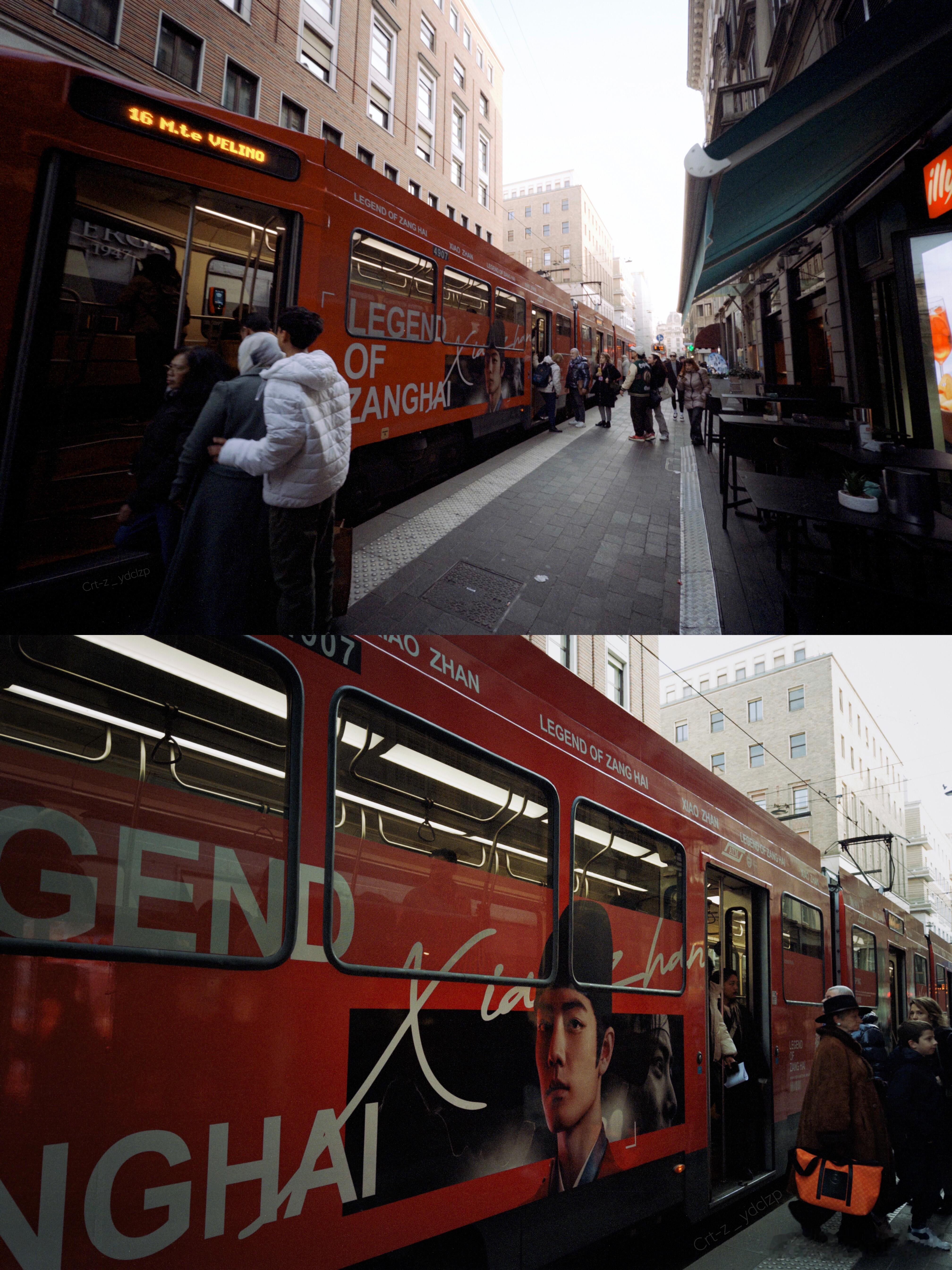 肖战ins晒米兰照肖战米兰时装周 今日份米兰 海外小飞侠电车应援来了👏太帅了！